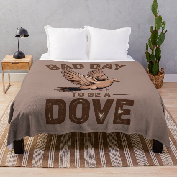 Item preview, Bad Day to Be a Dove Funny Wildlife Vintage Bird Camo Hunting Season  designed and sold by FreshVibe Prints.