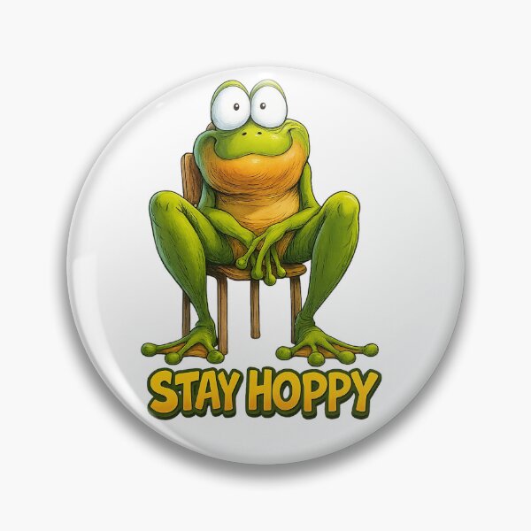 Item preview, Stay Hoppy — Funny Frog Pun designed and sold by SnapLabDesigns.