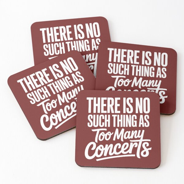 Item preview, Too Many Concerts Funny Joke Music Addict designed and sold by FreshVibe Prints.