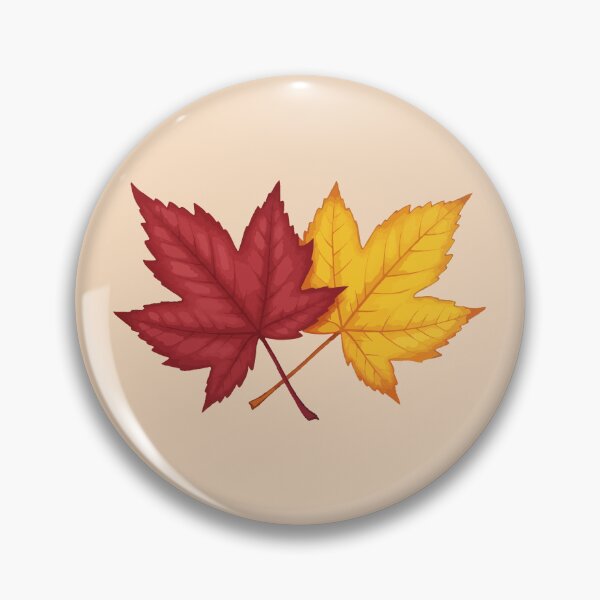 Item preview, Cozy autumn red & yellow leaf design (Beige) designed and sold by designsoftinaa.