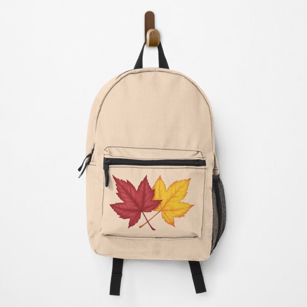 Item preview, Cozy autumn red & yellow leaf design (Beige) designed and sold by designsoftinaa.