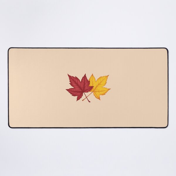 Item preview, Cozy autumn red & yellow leaf design (Beige) designed and sold by designsoftinaa.