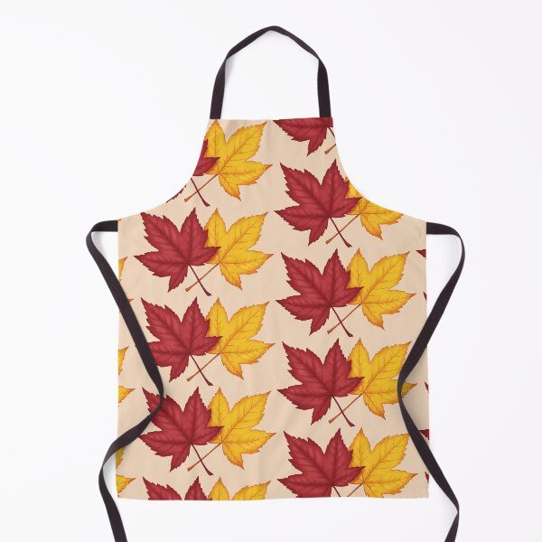 Item preview, Cozy autumn red & yellow leaf design (Beige) designed and sold by designsoftinaa.