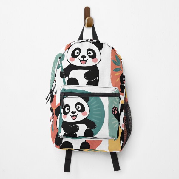 Item preview, Retro Cute Panda Sticker Set – Colorful Vintage Cartoon Pandas designed and sold by WinkWild.