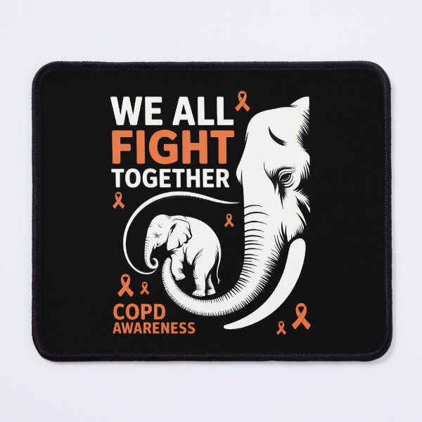 Item preview, COPD Awareness We All Fight Together Elephant designed and sold by DeadlockCrew.
