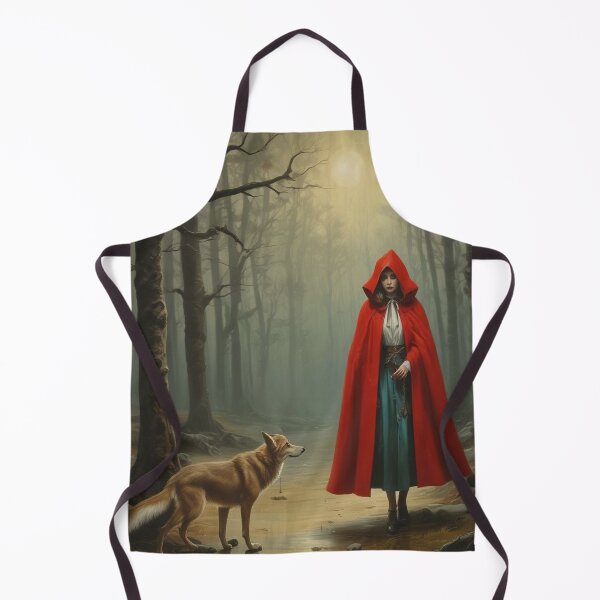 Item preview, Chica con abrigo rojo con capucha designed and sold by GasconyPassion.