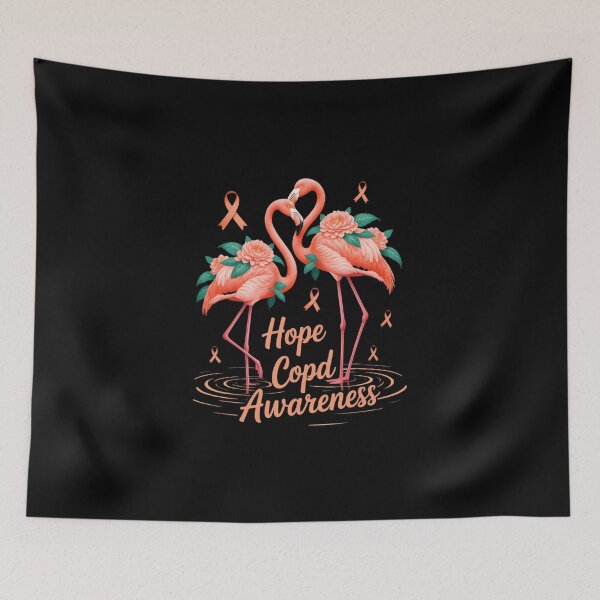 Item preview, Flamingo COPD Awareness designed and sold by DeadlockCrew.