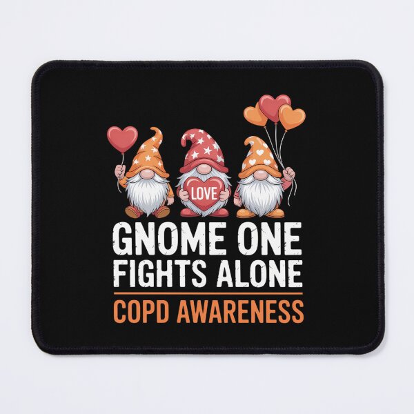 Item preview, Gnome One Fights Alone COPD Awareness Month Orange Ribbon designed and sold by DeadlockCrew.