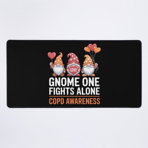 Item preview, Gnome One Fights Alone COPD Awareness Month Orange Ribbon designed and sold by DeadlockCrew.
