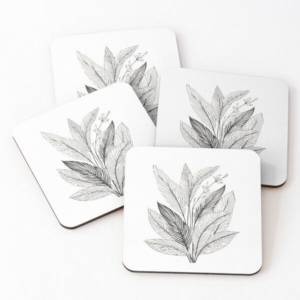 Item preview, Minimal Line Leaves designed and sold by VibeTCreations.
