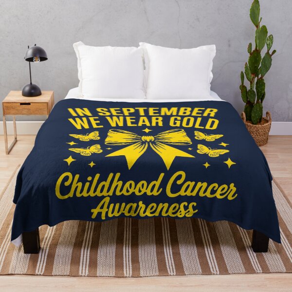 Item preview, Gold Ribbon Childhood Cancer Awareness Design with Butterflies designed and sold by FreshVibe Prints.