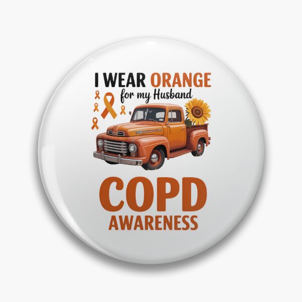 Item preview, I Wear Orange Ribbon Truck For My Husband COPD Awareness designed and sold by DeadlockCrew.