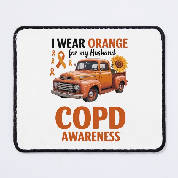 Item preview, I Wear Orange Ribbon Truck For My Husband COPD Awareness designed and sold by DeadlockCrew.
