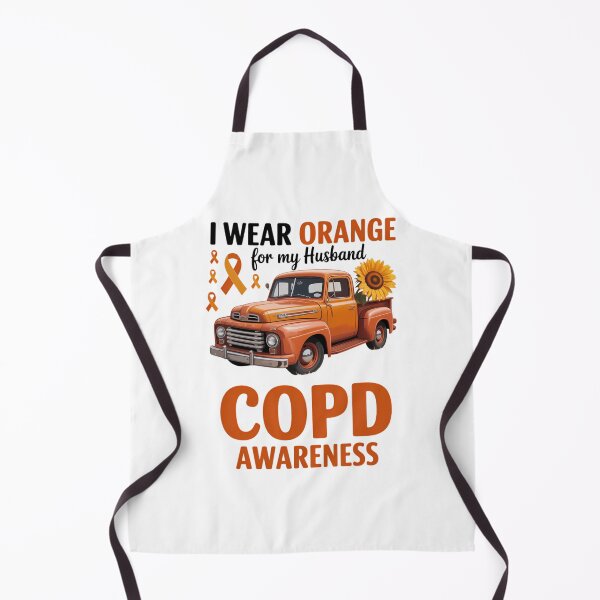 Item preview, I Wear Orange Ribbon Truck For My Husband COPD Awareness designed and sold by DeadlockCrew.