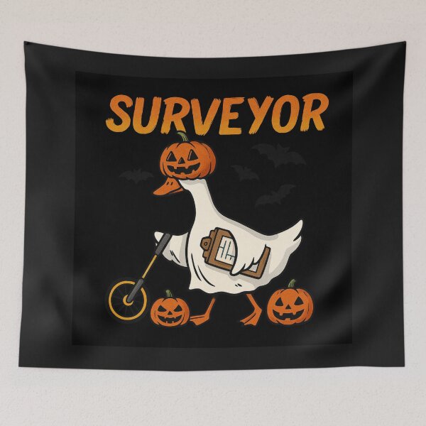 Item preview, Spooky Goose Surveyor Halloween Measuring T-Shirt designed and sold by Galeanto.