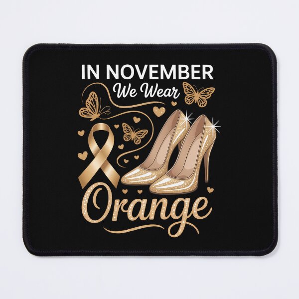 Item preview, In November We Wear Orange Ribbon COPD Awareness High Heels designed and sold by DeadlockCrew.