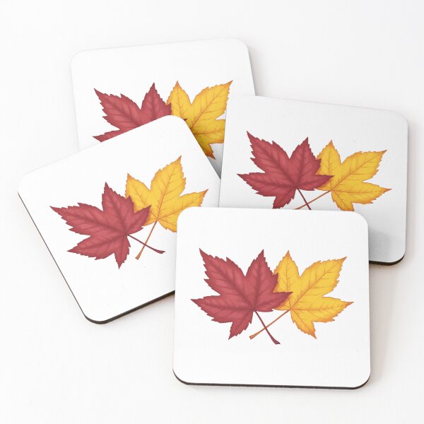 Item preview, Cozy autumn red & yellow leaf design designed and sold by designsoftinaa.