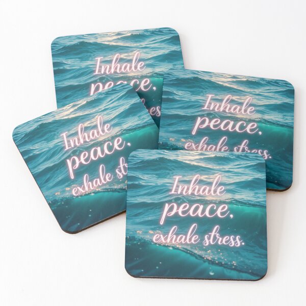 Item preview, Calm Waves with Inspirational Quote designed and sold by InezPhotography.