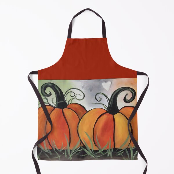 Item preview, Fall in Love This Halloween with Whimsical Pumpkins Hearts and Colorful Vines designed and sold by OlfactoART Studio.