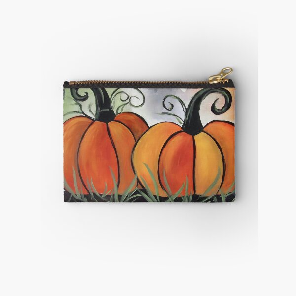 Item preview, Fall in Love This Halloween with Whimsical Pumpkins Hearts and Colorful Vines designed and sold by OlfactoART Studio.