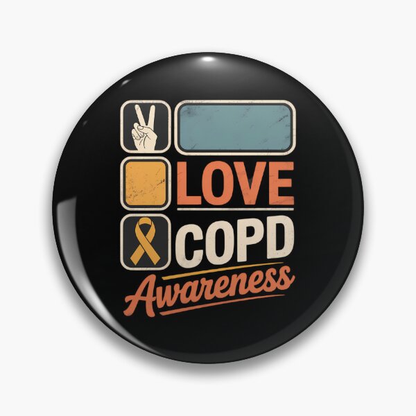 Item preview, LOVE PEACE CURE COPD AWARENESS designed and sold by DeadlockCrew.