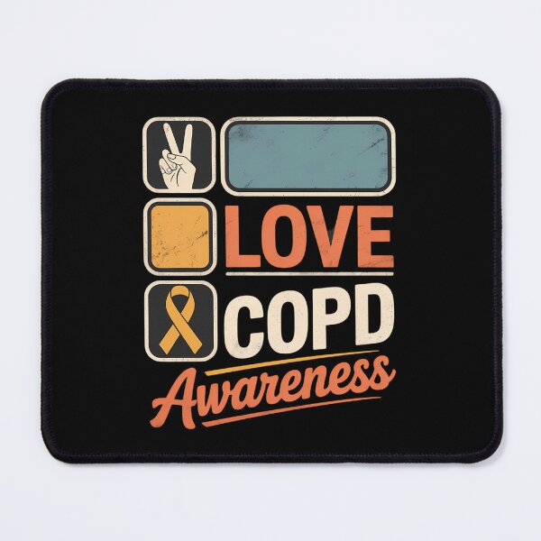 Item preview, LOVE PEACE CURE COPD AWARENESS designed and sold by DeadlockCrew.