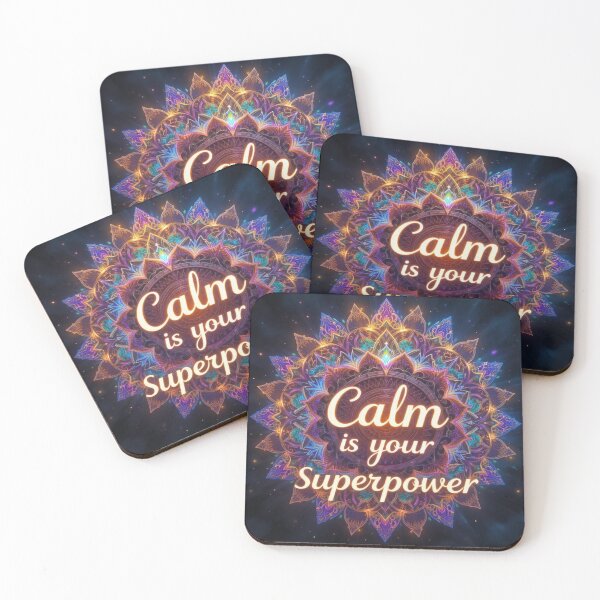 Item preview, Calm is Your Superpower Mandala designed and sold by InezPhotography.