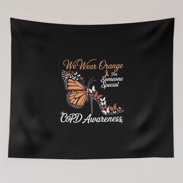 Item preview, We Wear Orange Butterflies COPD Awareness designed and sold by DeadlockCrew.