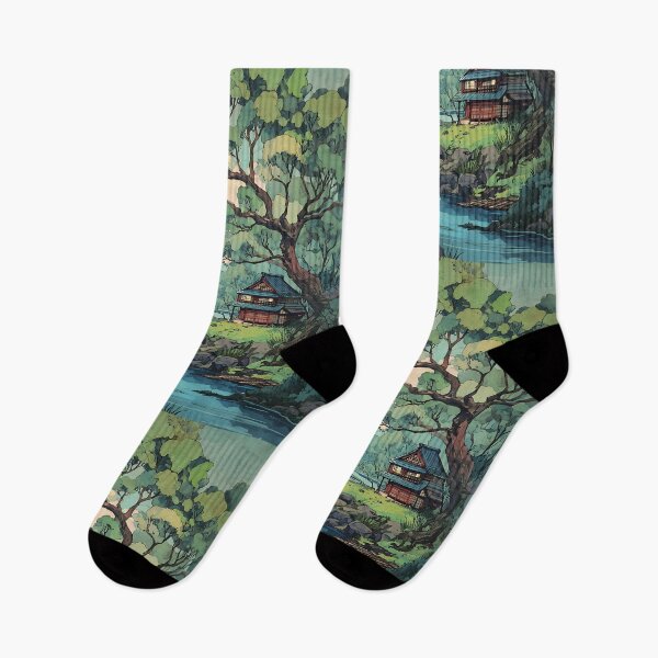 Item preview, Peaceful Japanese Landscape Art designed and sold by bapupa.