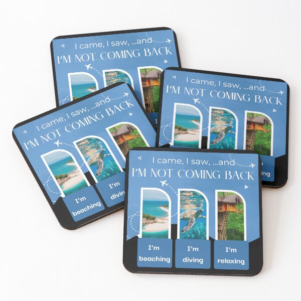 Item preview, I came, I saw, I'm not coming back, a funny quotes designed and sold by Millsoft.