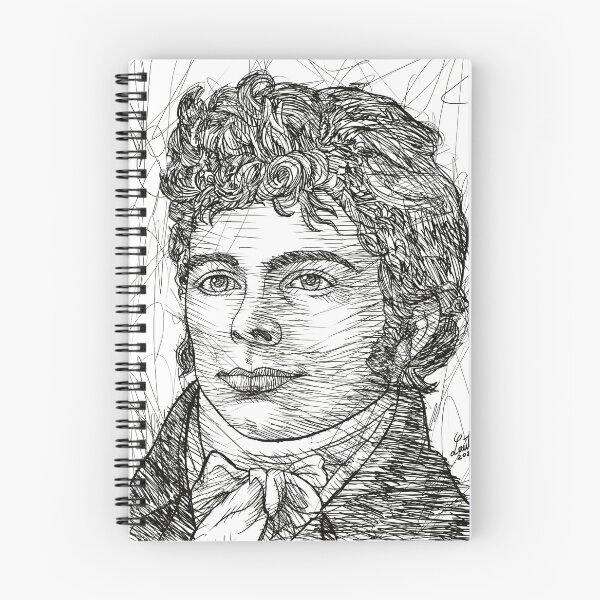 Item preview, FRIEDRICH SCHELLING ink portrait .2 designed and sold by lautir.