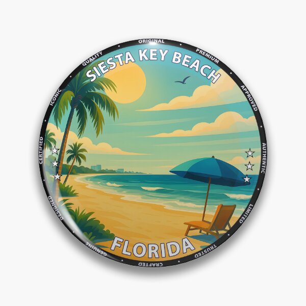 Item preview, Siesta Key Beach Florida Sunset - Tropical Coastal Travel Poster USA designed and sold by inkNext.
