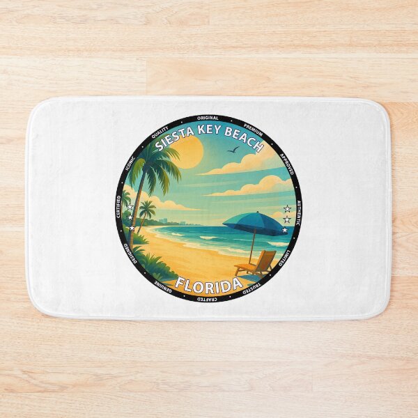 Item preview, Siesta Key Beach Florida Sunset - Tropical Coastal Travel Poster USA designed and sold by inkNext.
