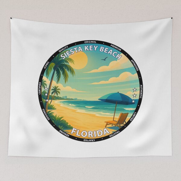 Item preview, Siesta Key Beach Florida Sunset - Tropical Coastal Travel Poster USA designed and sold by inkNext.