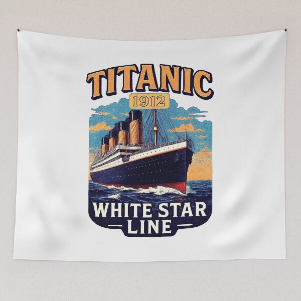 Item preview, Titanic White Star Line Movies Poster designed and sold by Terahsharris.