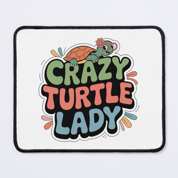 Item preview, Crazy Turtle Lady designed and sold by graphic-genie.