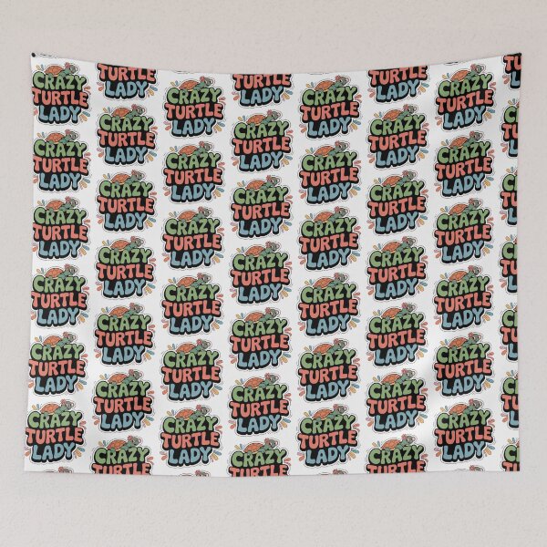 Item preview, Crazy Turtle Lady designed and sold by graphic-genie.