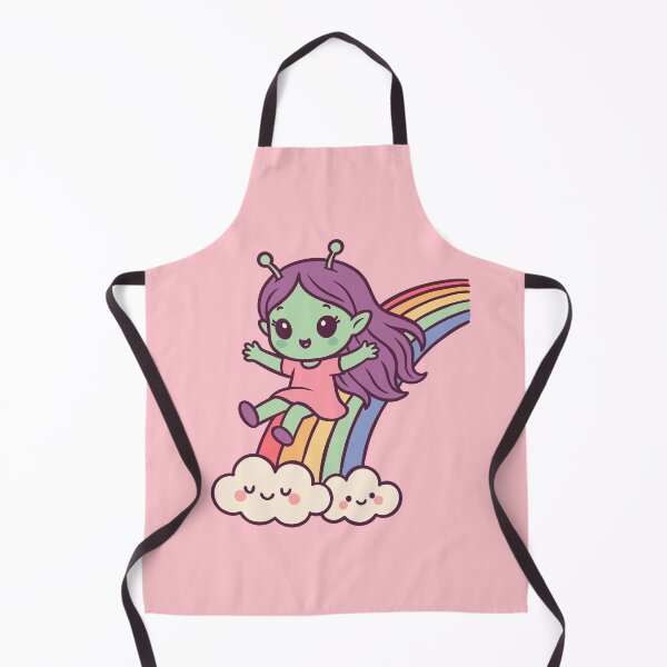 Item preview, Alien Girl Sliding Down a Rainbow designed and sold by Ghost on Toast.