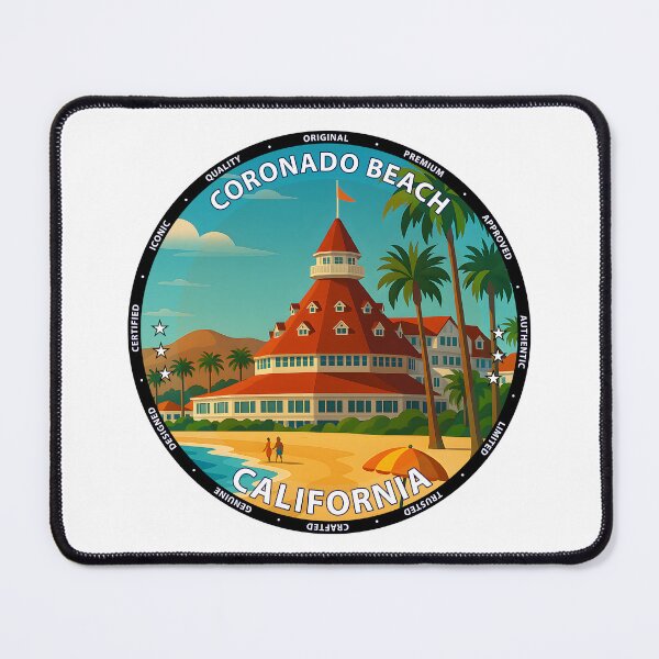Item preview, Coronado Beach California Vintage Travel Poster USA designed and sold by inkNext.