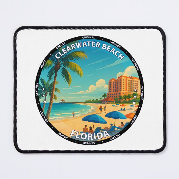 Item preview, Clearwater Beach Florida Sunset - Tropical Travel Poster USA designed and sold by inkNext.