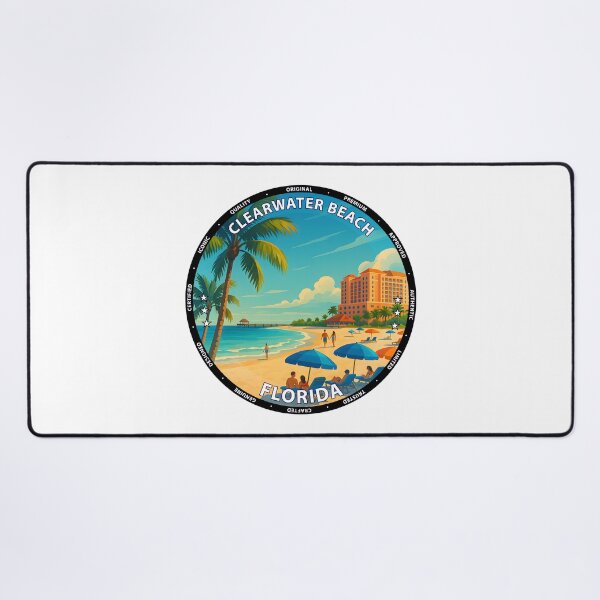 Item preview, Clearwater Beach Florida Sunset - Tropical Travel Poster USA designed and sold by inkNext.