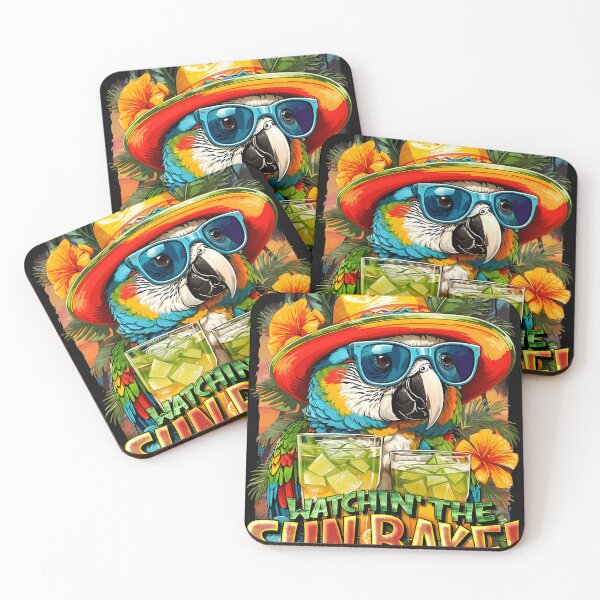 Item preview, Watchin The Sunbake Sun Kissed Parrots A Tropical Symphony Of Colors designed and sold by MoisesTorres.