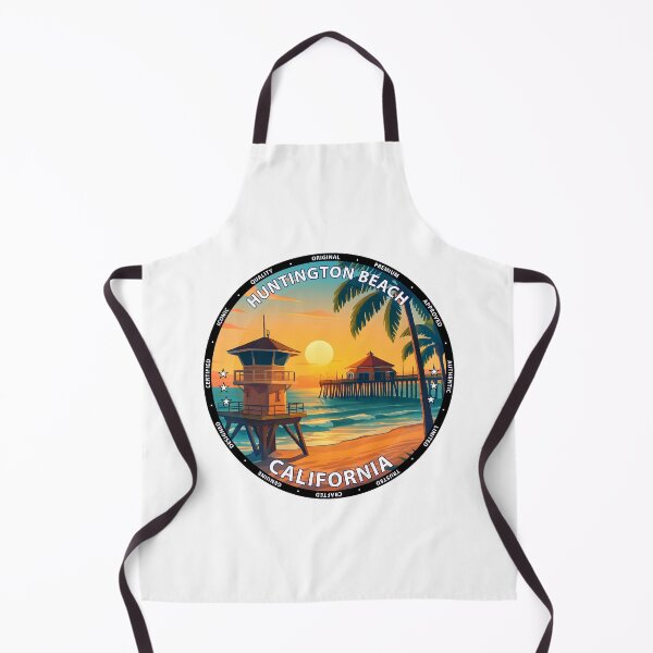 Item preview, Huntington Beach California Poster - Surf, Sunset & Palm Trees USA designed and sold by inkNext.
