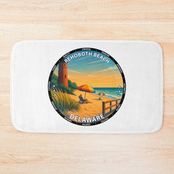 Item preview, Rehoboth Beach Delaware Travel Poster - Coastal Wall Art USA designed and sold by inkNext.