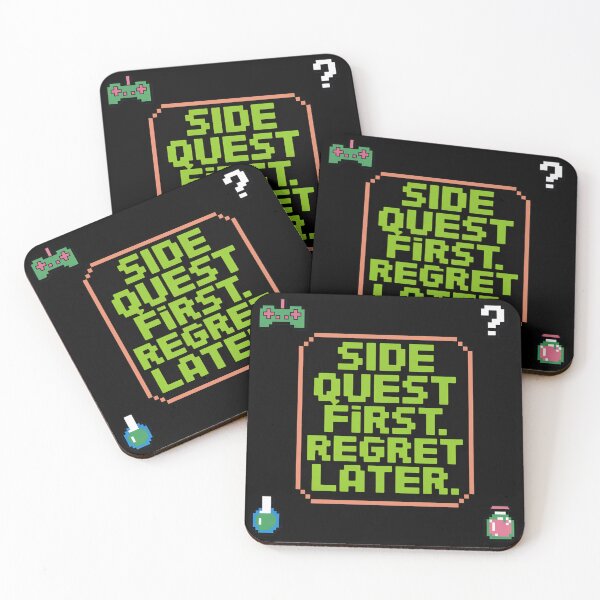 Item preview, Side Quest First, Regret Later, funny side quest ADHD gaming  designed and sold by NoetherSym.