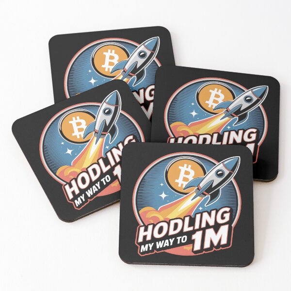 Artikelvorschau, HODLing meinen Weg zu 1 Mio., Bitcoin zum Mond, Bitcoin-Krypto entworfen und verkauft von NoetherSym.
