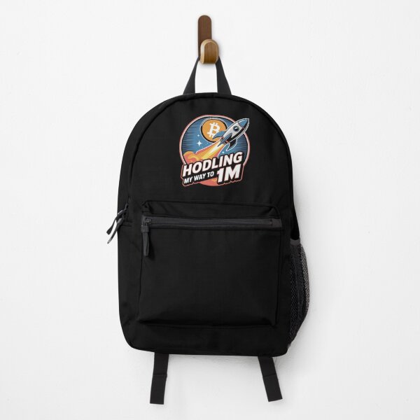 Item preview, HODLing my way to 1M, bitcoin to the moon, bitcoin crypto designed and sold by NoetherSym.