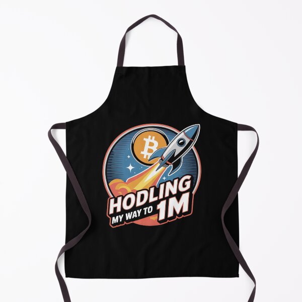 Item preview, HODLing my way to 1M, bitcoin to the moon, bitcoin crypto designed and sold by NoetherSym.