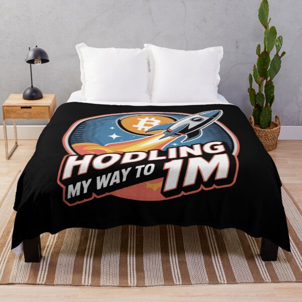 Item preview, HODLing my way to 1M, bitcoin to the moon, bitcoin crypto designed and sold by NoetherSym.