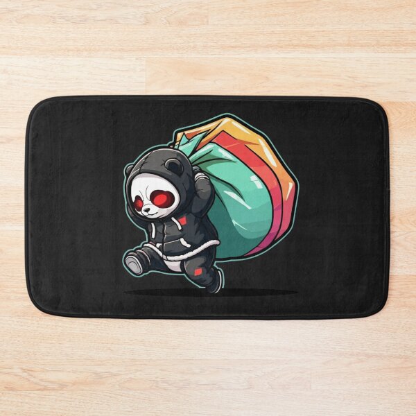 Item preview, Funny Cyber Panda Santa – Cool Christmas Streetwear Anime Design designed and sold by ColorSplash123.